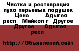 Чистка и реставрация пухо-перьевых подушек. › Цена ­ 50 - Адыгея респ., Майкоп г. Другое » Другое   . Адыгея респ.